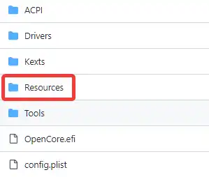 OpenCore Resources文件夹